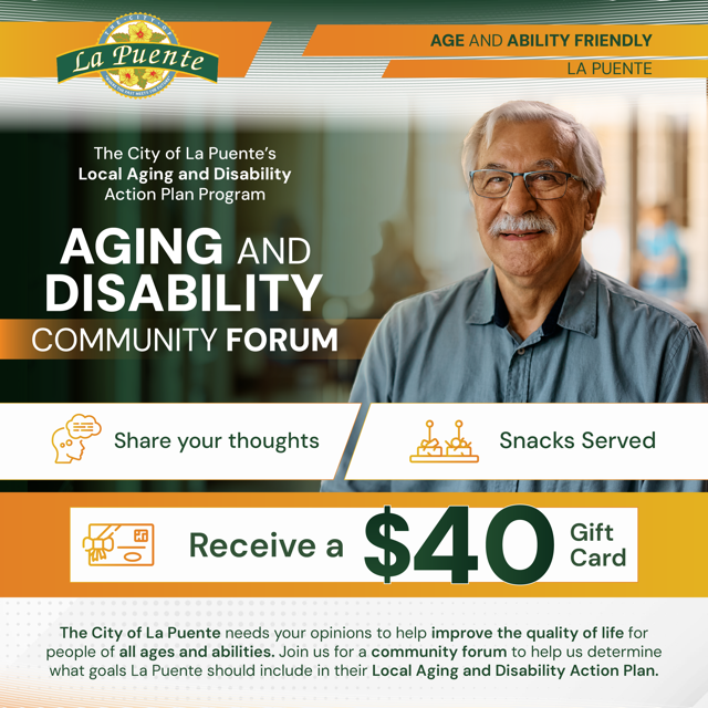 Flyer de Aging and Disability Community Forum