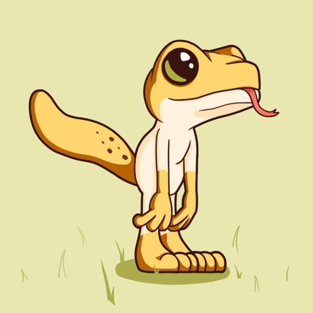 Diseño final a color de la mascota del juego